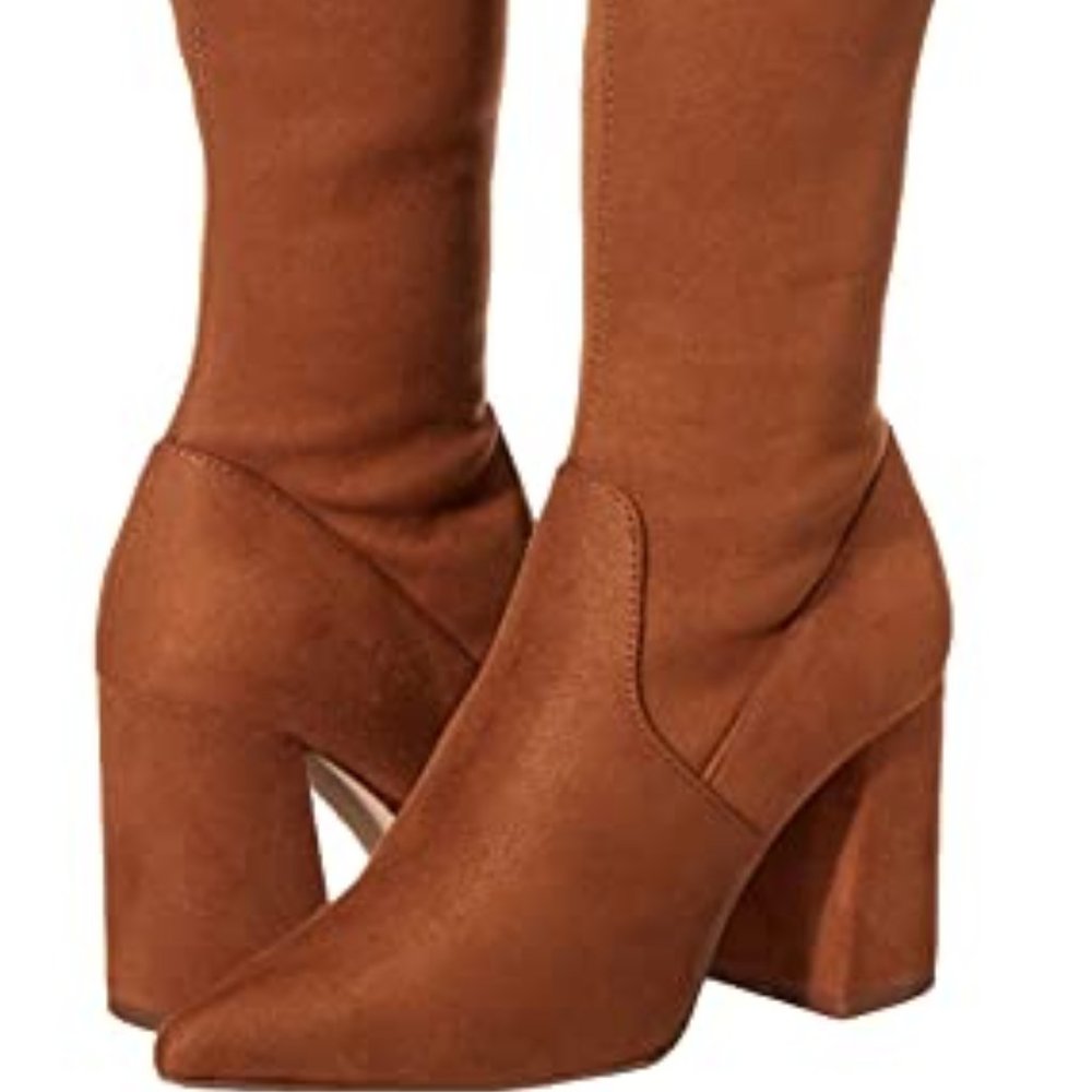 Steve Madden Nifty Pointed Toe Over the Knee Boot (Women) Sz 10